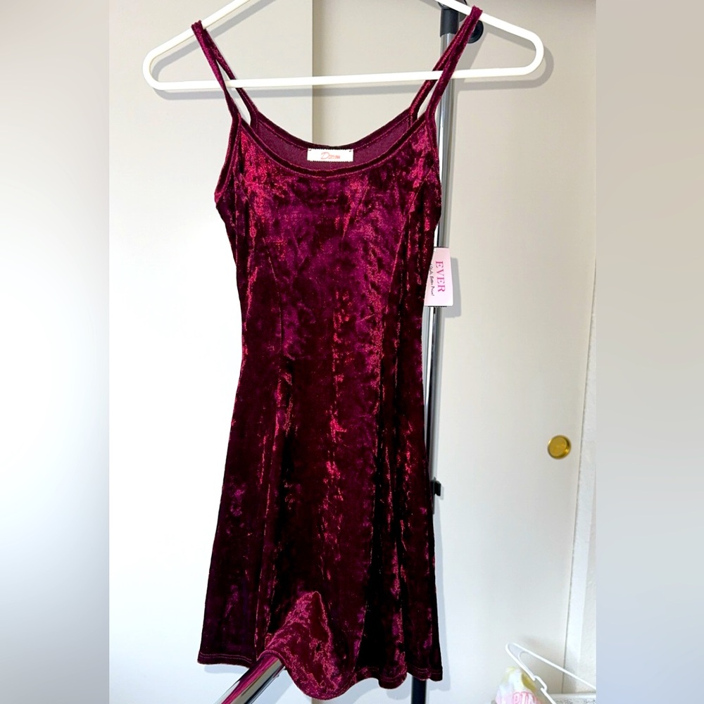 Burgundy dress